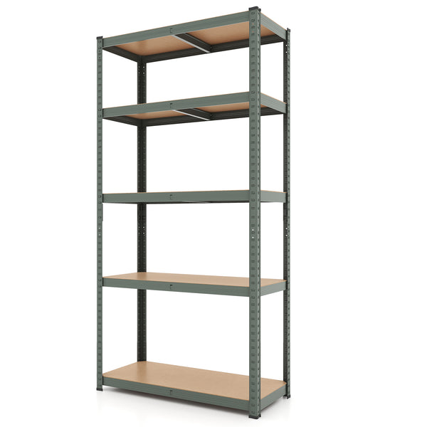 5-Tier Heavy Duty Metal Shelving Unit with 2000 LBS Total Load Capacity