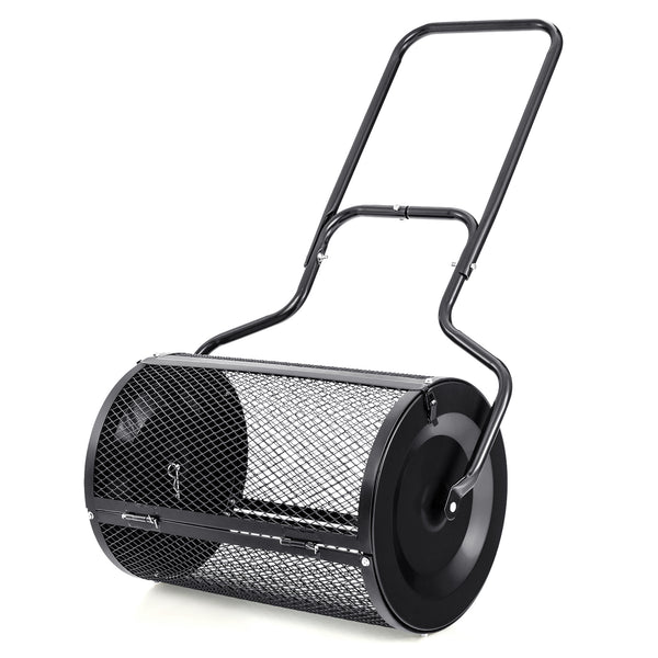 24-Inch Peat Moss Spreader with Upgrade Side Latches and U-shape Handle