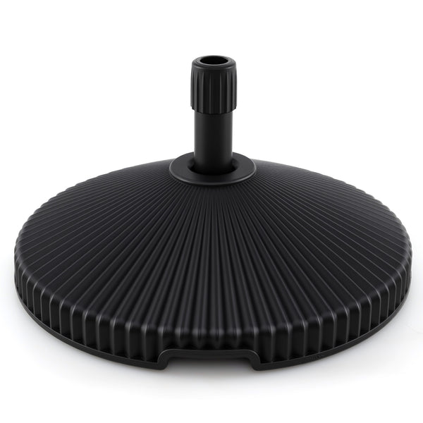 Water and Sand Filled Outdoor Umbrella Stand with Shell Texture and 3 Coupler Sizes