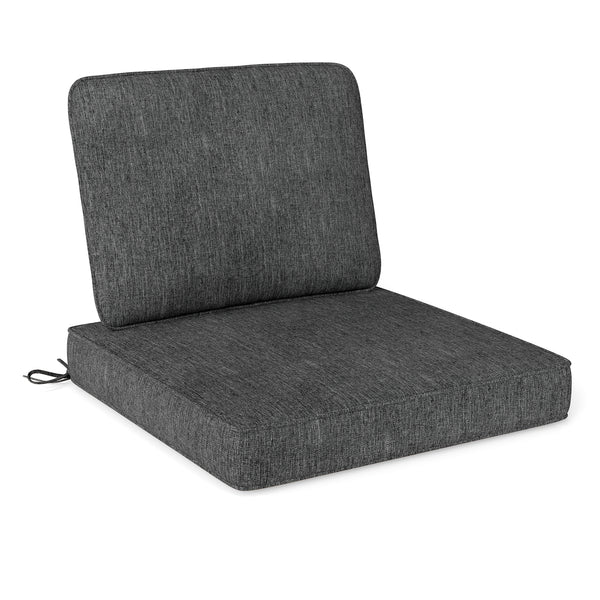 2-Pack Outdoor Patio Cushion Set with Removable Covers