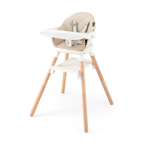 6 in 1 Convertible Highchair with Safety Harness and Removable Tray