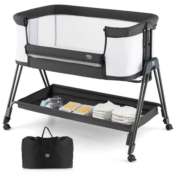 Portable Bedside Sleeper for Baby with 7 Adjustable Heights