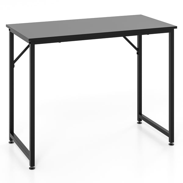 L-Shaped Computer Desk with Large Desktop and Sturdy Metal Frame for Home and Office