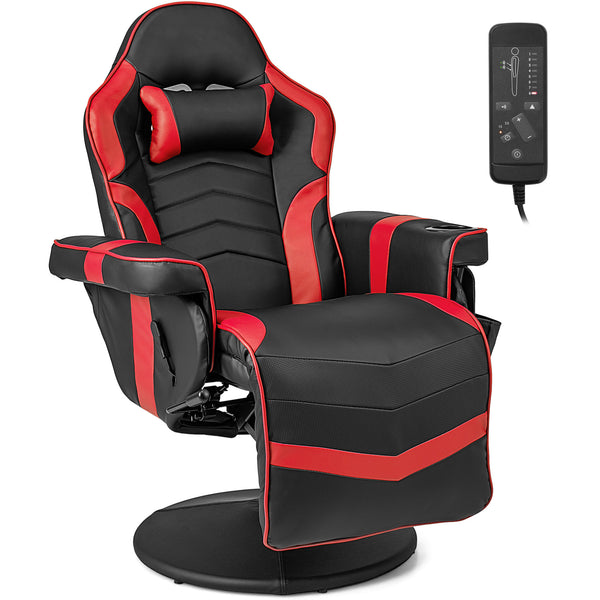 Massage Video Gaming Recliner Chair with Adjustable Height