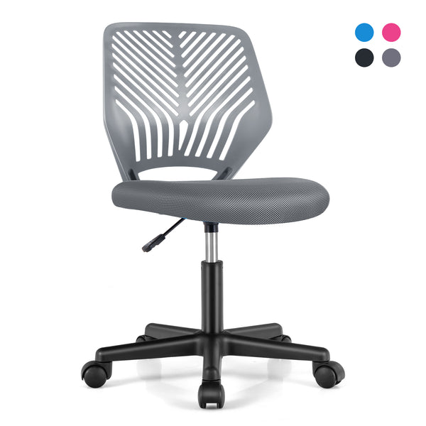 Height-adjustable Ergonomic Kids Desk Chair with Universal Casters