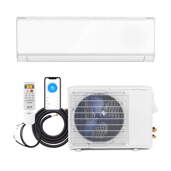 12000 BTU 22 SEER2 208-230V Wifi Enabled Mini Split Air Conditioner and Heater