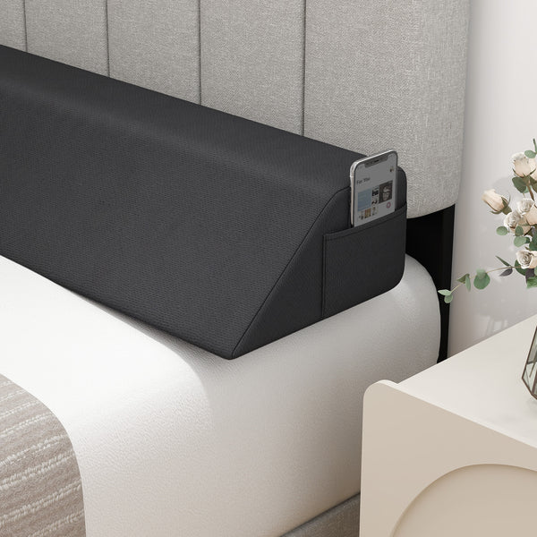 King Size Bed Wedge Pillow with Storage Bag