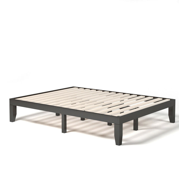 Queen Size 14 Inch Wooden Bed Mattress Frame