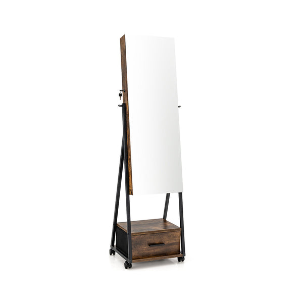 Jewelry Cabinet with Full Length Mirror