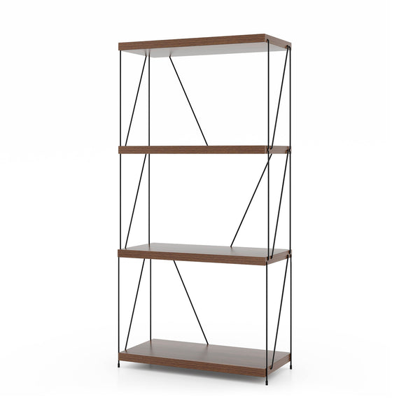 4-Tier Multipurpose Display Rack with Metal Frame-4-Tier