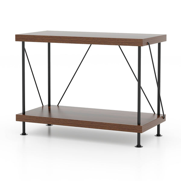 2-Tier Multipurpose Display Rack with Metal Frame-2-Tier