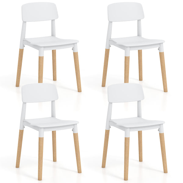 Modern Dining Side Chairs Set of 4 with Ergonomic Backrest for Dining Room
