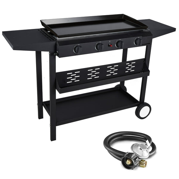 SUGIFT 4-Burner Flat Top Propane Gas Grill Griddle, for BBQ, Camping