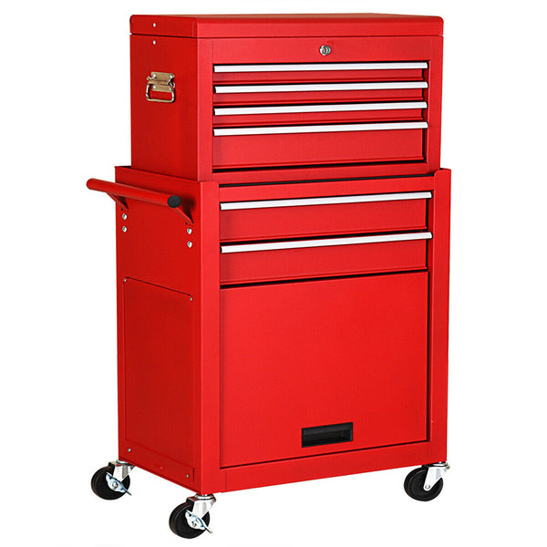 Rolling Cabinet Storage Chest Box Garage Toolbox Organizer