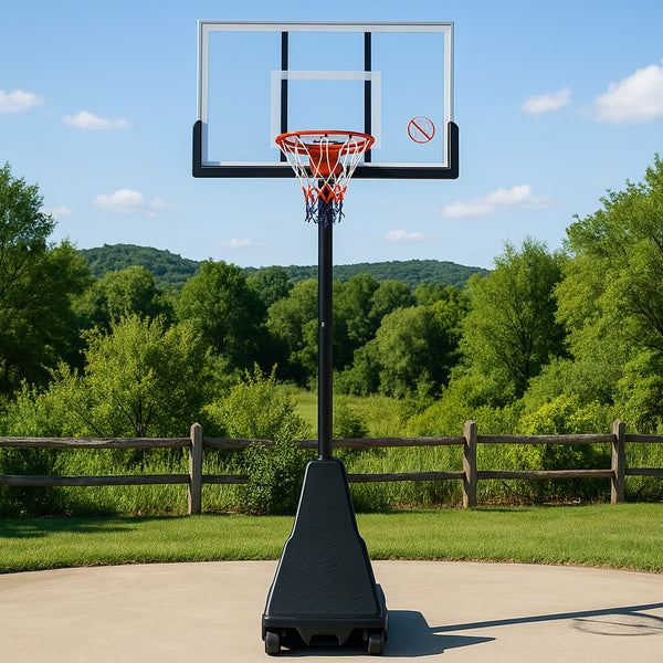 Vebreda 44in Portable Basketball Hoop with Polycarbonate Backboard