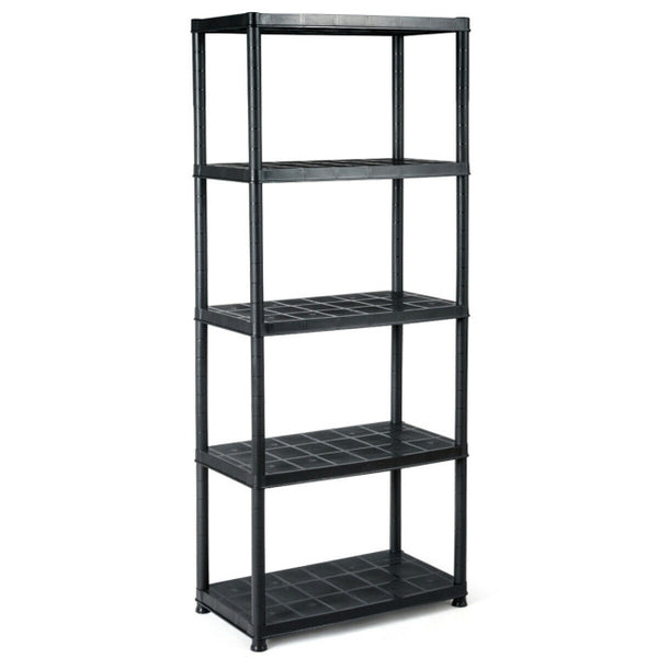 Vebreda 5-Tier Storage Shelving Freestanding Heavy Duty Rack , Black