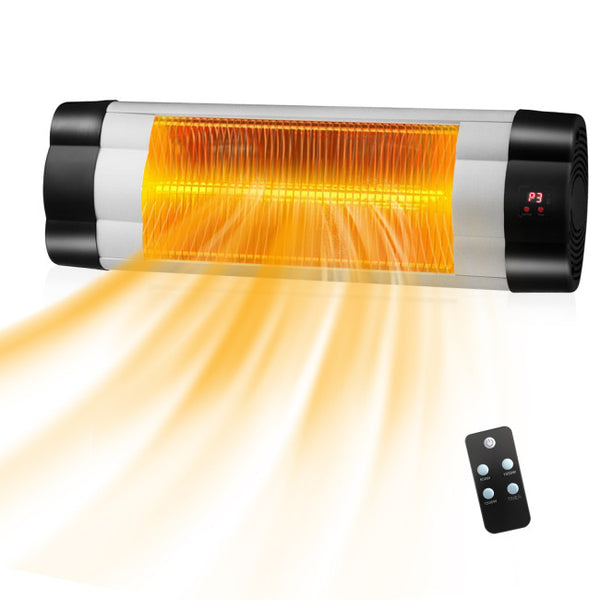 Vebreda 1500 W 3 Modes Adjustable Infrared Wall-Mounted Patio Heater with Remote Control
