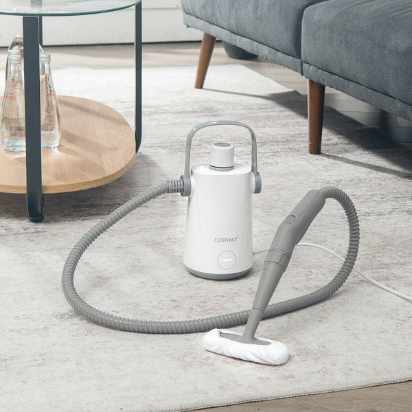 Vebreda 1000W Multifunction Portable Hand-held Steam Cleaner with 10 Accessories,Gray