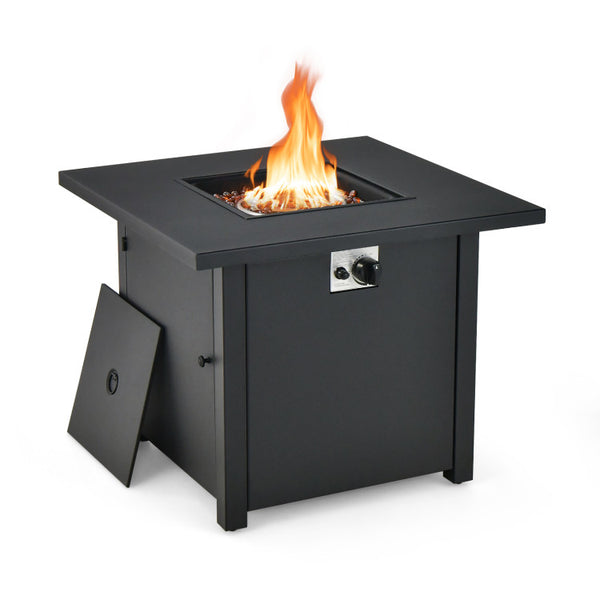 Vebreda 50,000 BTU 32 Inch Square Propane Gas Fire Pit Table