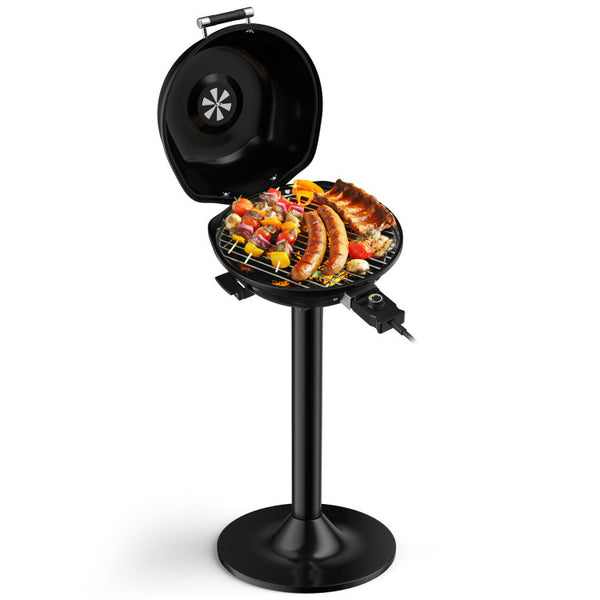 Vebreda 1600W Portable Electric BBQ Grill with Removable Non-Stick Rack Black