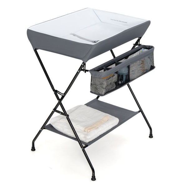 Vebreda Baby Storage Folding Diaper Changing Table Gray
